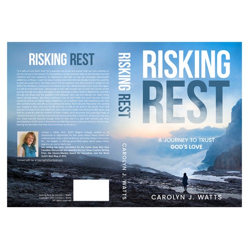 Paperback book cover with the title 'Risking Rest'