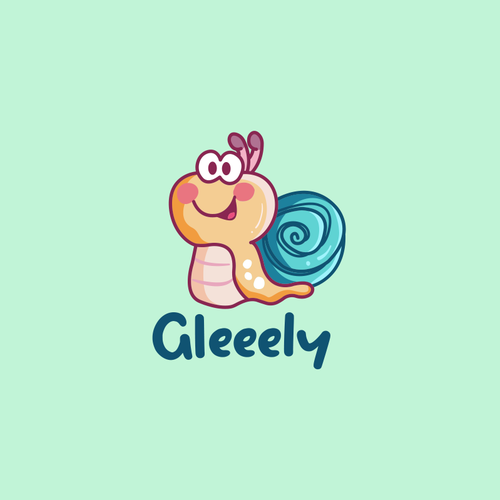 Baby food logo with the title 'Gleeely logo'