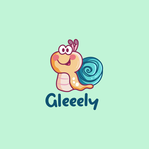 Kindergarten design with the title 'Gleeely logo'