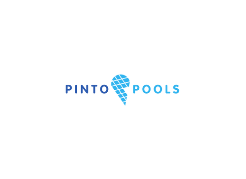 Recreation logo with the title 'Pinto Pools Logo'