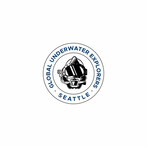 Scuba logo with the title 'Logo For SCUBA Diving'