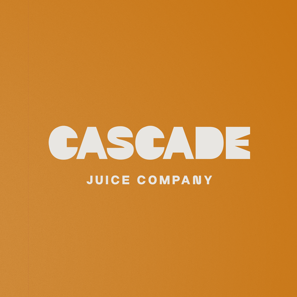 Juice brand with the title 'Fun typography based logo design for a juice company'