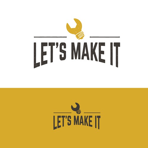 Tool logo with the title 'logo for crafting/diy community'