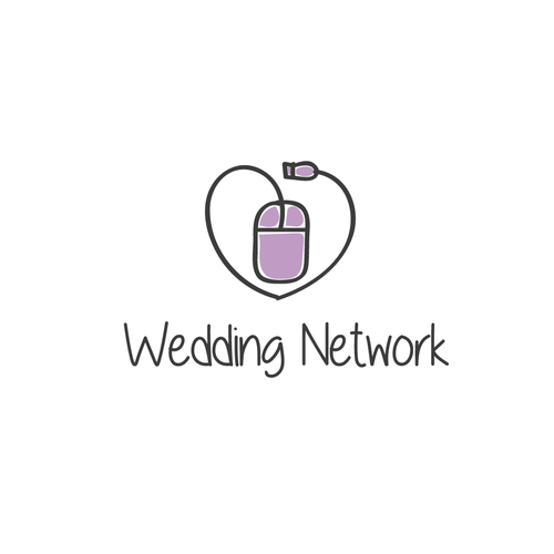 Marriage design with the title 'The Wedding Network'