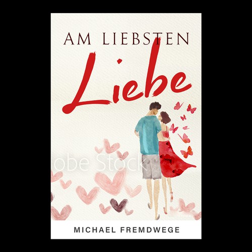 Butterfly design with the title 'Am Liebsten Liebe'