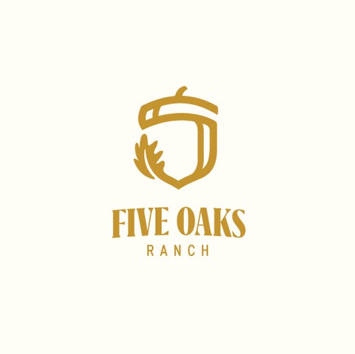 Ranch logo with the title 'Logo for Five Oaks Ranch'