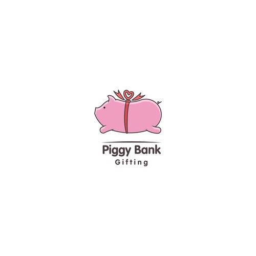 Piggy design with the title 'Logo Design Contest'