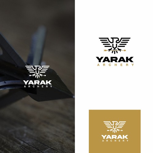Archer logo with the title 'modern eagle for YARAK ARCHERY'