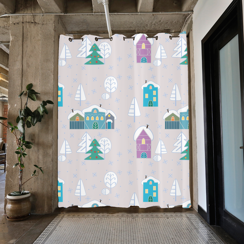 House artwork with the title 'Room divider pattern designs'