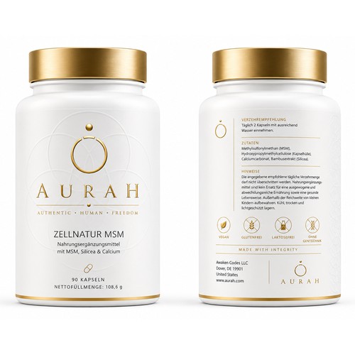 Pattern packaging with the title 'Premium Minimalist Supplement Packaging Design'