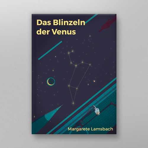 Night book cover with the title 'Das Blinzeln der Venus'