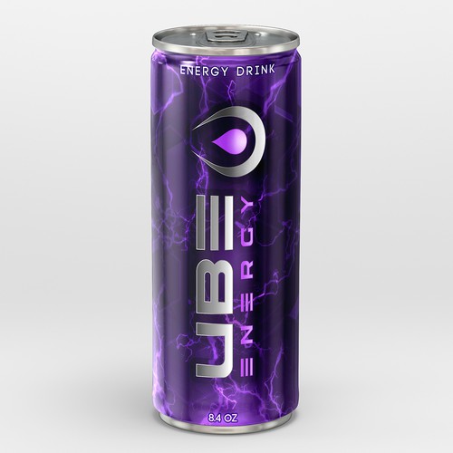Silver label with the title 'Ube Energy'