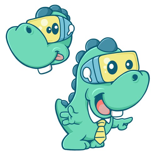 Dinosaur design with the title 'Cyber dinosaur'