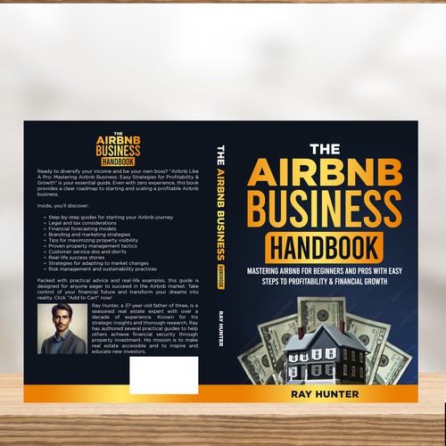 Kindle book cover with the title 'Print Cover book : The AIRBNB BUSINESS HANDBOOK'