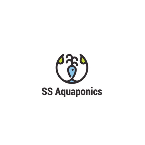 Farm design with the title 'Creative logo for aquaponic farm'