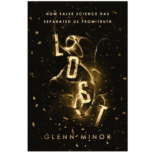 Science book cover with the title 'Lost! Premade book cover'