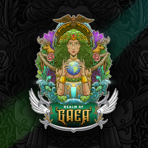 Cult logo with the title 'Realm of Gaea'