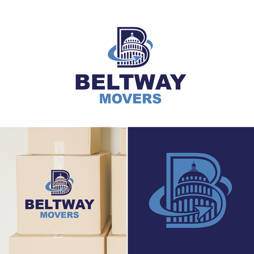 Moving company logo with the title 'Logo for Washington DC Moving Company'