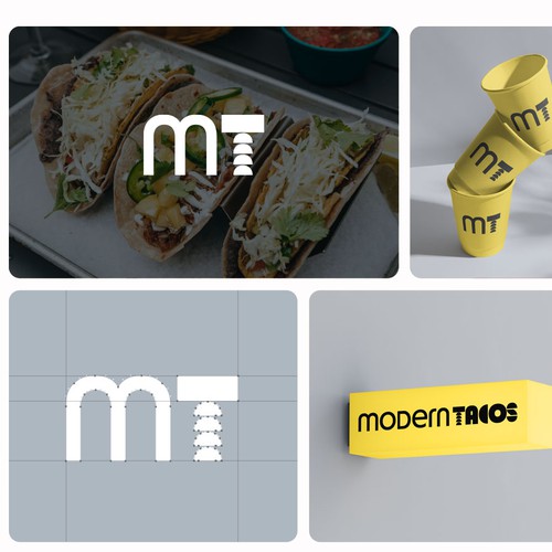 Design with the title 'MODERN TACOS'