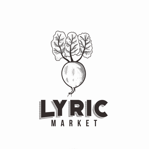 Market logo with the title 'Classic Logo for Lyric Market'