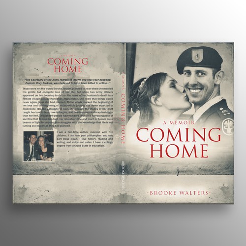 Historical book cover with the title 'Powerful Cover for a Real-Life Fallen Military Hero'