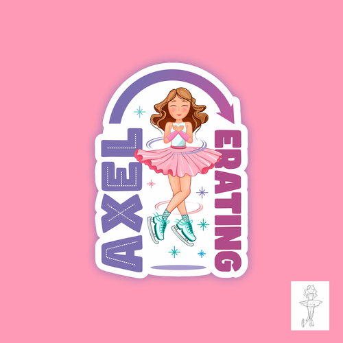 Skating design with the title 'figure ice skate'