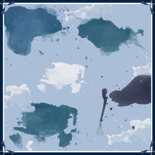 Scarf design with the title 'Scarf design "sky"'