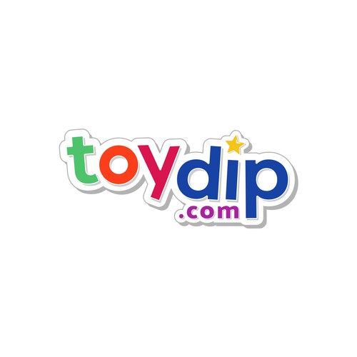 Child brand with the title 'A Joyful Logo for Toydip.com'