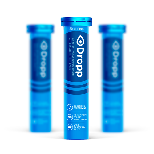 Tablet design with the title 'Dropp AB Tablet'