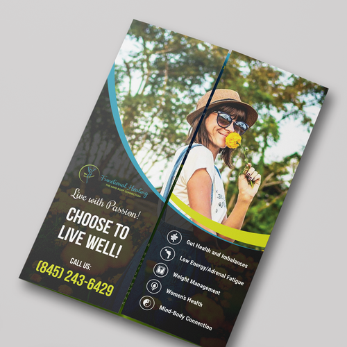 Lifestyle design with the title 'Functional Healing Brochure'
