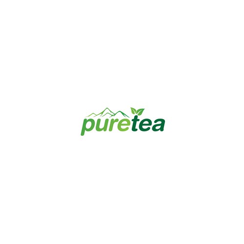 Pure logo with the title 'Create simple logo for Pure Tea'