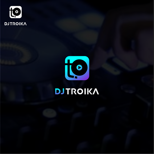 DJ logo with the title 'DJ Theme'