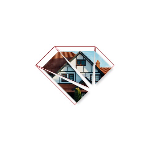 Residential logo with the title 'Logo Design for Three Diamond'