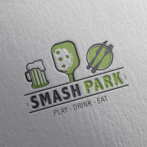 Outdoor brand with the title 'Clean Logo Design concept for Smash Park'