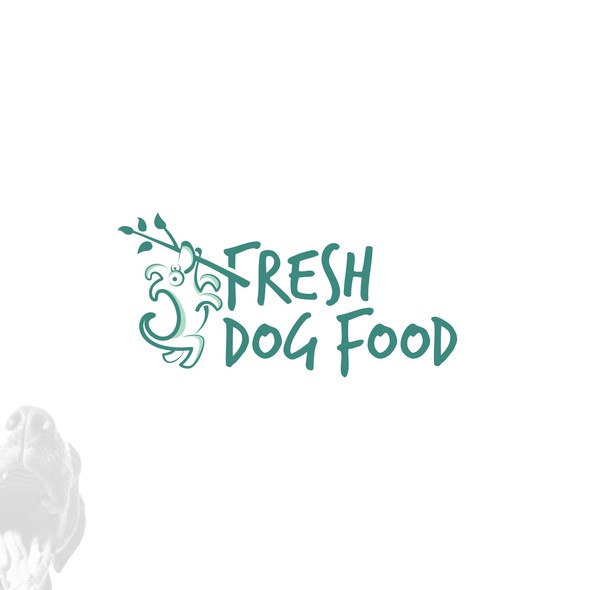 Natural design with the title 'Fresh Dog Food'