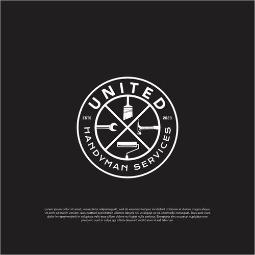 Handyman logo with the title 'classic and mature handyman services logo'