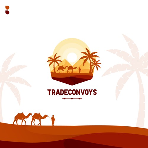 Desert logo with the title 'Tradeconvoys'