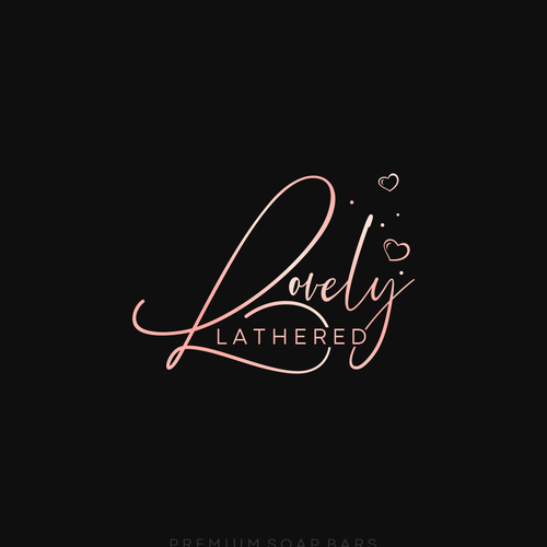 Artwork logo with the title 'Logo design for premium soap bars'