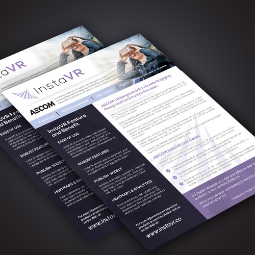 High-quality design with the title 'Futuristic Single Page Brochure'