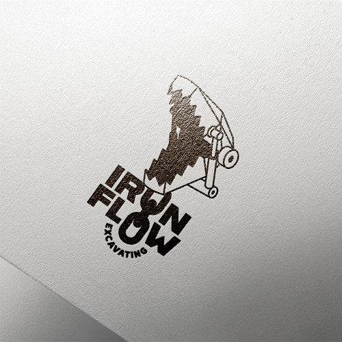 Heavy logo with the title 'Iron Flow logo'