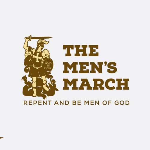 God design with the title 'Logo for The Men's March'