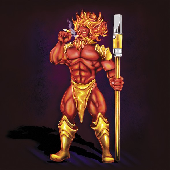 Marvel design with the title 'Disty Gods Mascot'