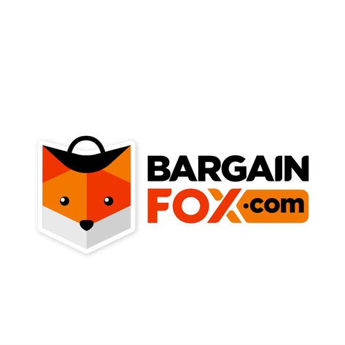 Fox logo with the title 'Geometric logo for Bargain fox'