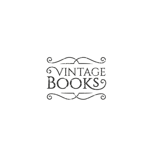 Library logo with the title 'Vintage Books Logo'