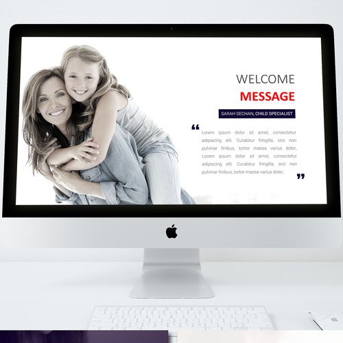 Course design with the title 'Slide template for first aid training course'