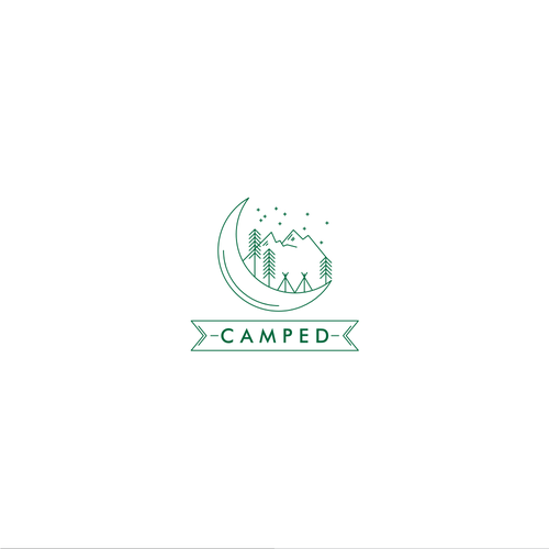 Beautiful logo with the title 'Camped'