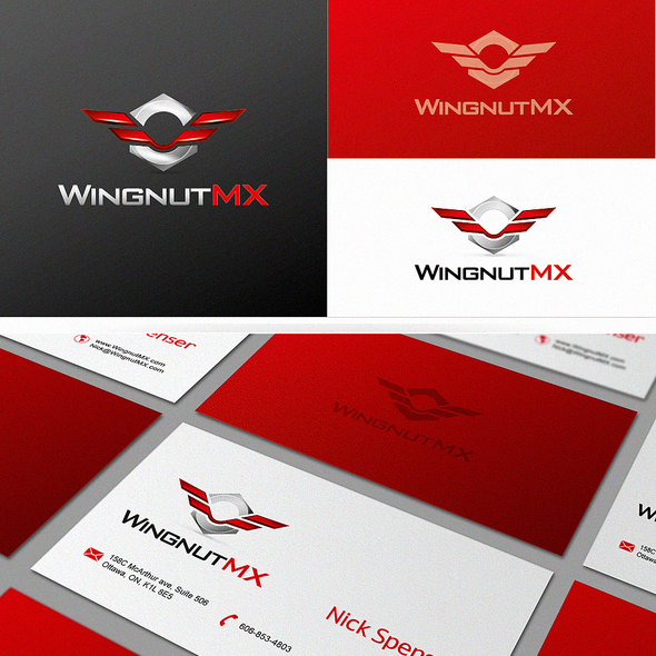 Wing design with the title 'Wingnut MX needs a new logo'