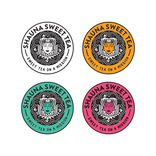 Tea logo with the title 'Logo for New Sweet Cold Tea'