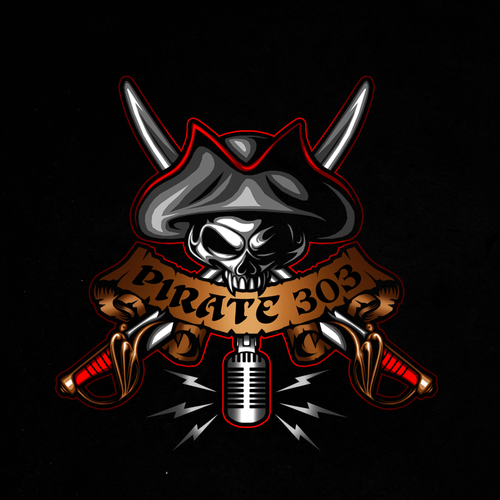 Radio design with the title 'Pirate 303'