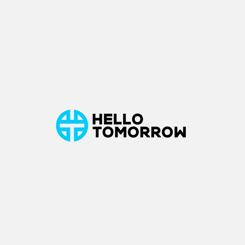Global logo with the title 'Creating logo for Hello Tomorrow'